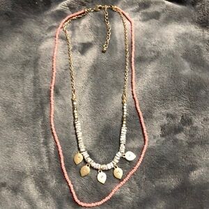 Pink AND GRAY NECKLACE